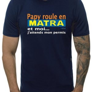 Tee-shirt Papy roule en Matra