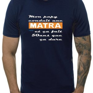 Tee-shirt Papy conduit une Matra